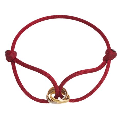 trinity bracelet cartier red